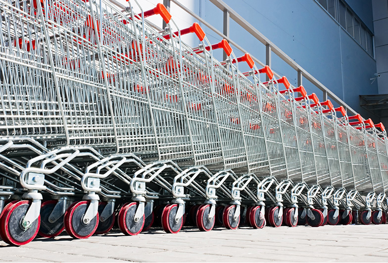 Shopping carts. Photo: Shutterstock