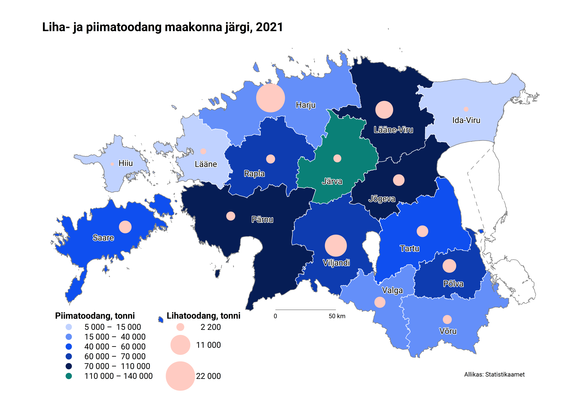 Loomakasvatus Eestis 2021. aastal