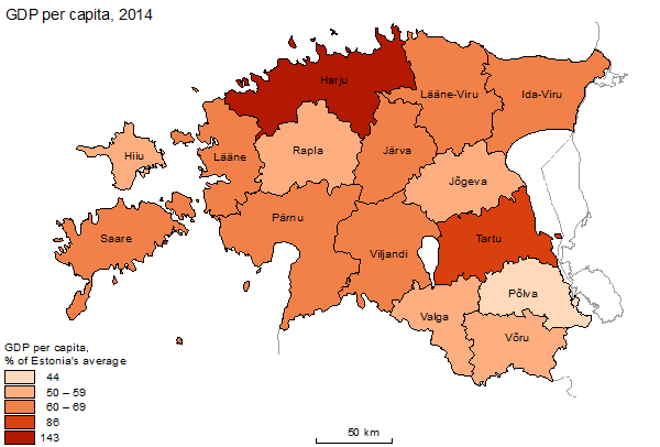 Diagram: GDP per capita, 2014