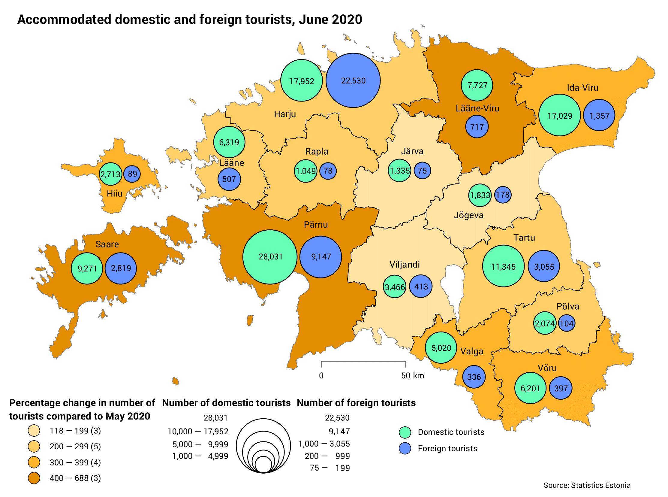 Domestic tourism helped Estonian accommodation establishments